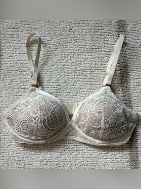 Aerie real power wireless lace push up bra